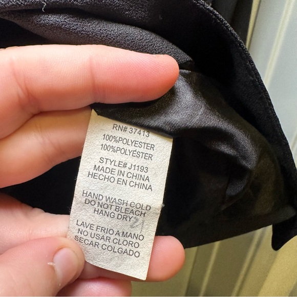 Issue Black V Neck 1-Button Front Blazer Jacket Size S - Picture 6 of 7